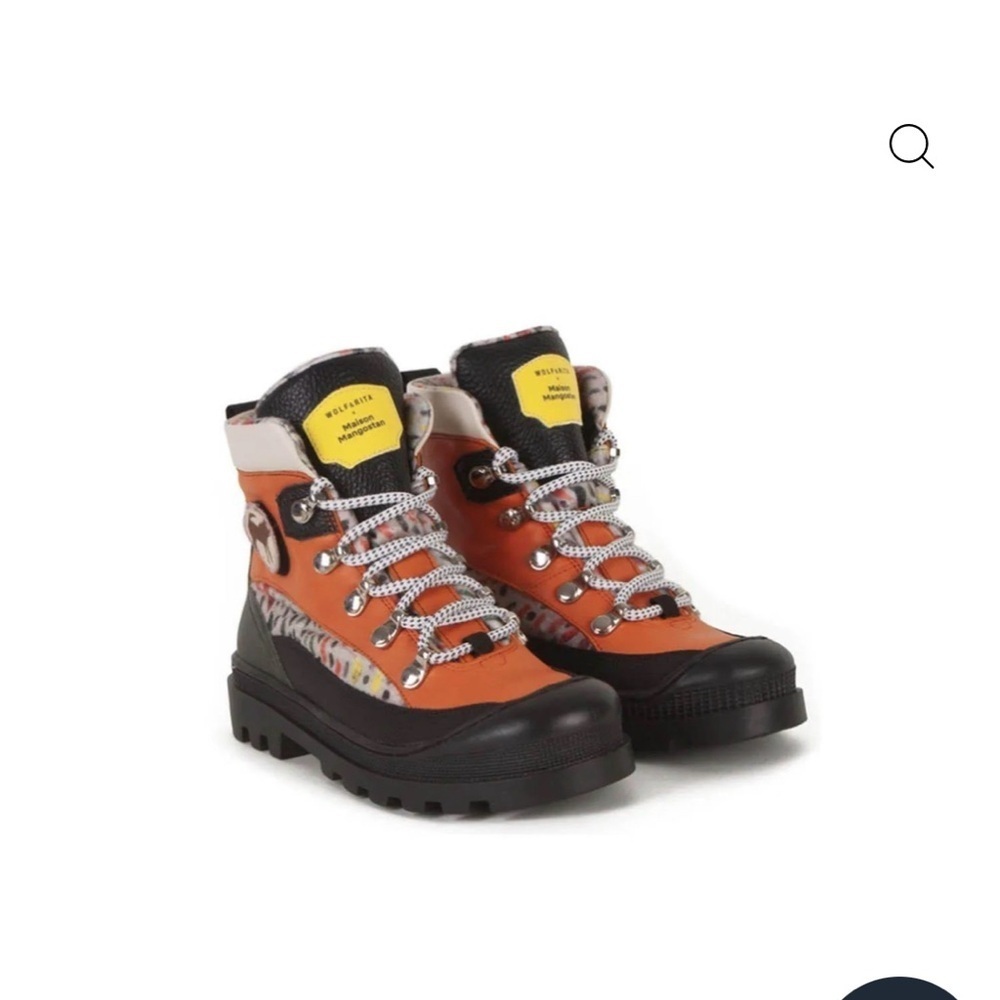 Wolf & Rita Kids Orange and Black Boots